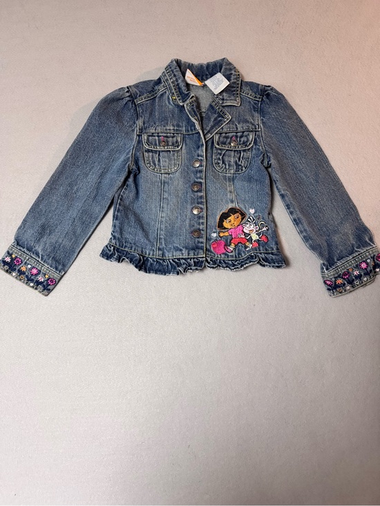Nickelodeon Other - Vintage Girls Dora the Explorer Embroidered Denim Jacket size 6
